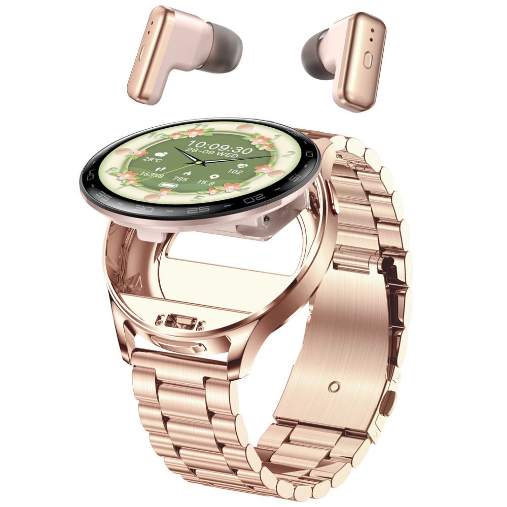 T97 2 - in - 1 smartwatch, TWS earphones, sports heart rate, blood oxygen and blood pressure monitoring, NFC offline payment - URANBATO