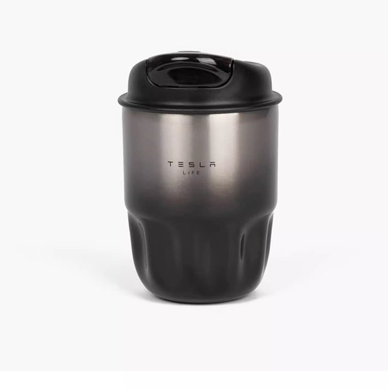 Tesla's same car coffee cup, 316 stainless steel liner thermos cup, Tesla thermos cup, car travel cup, hot and cold portable water cup, outdoor portable coffee cup - URANBATO