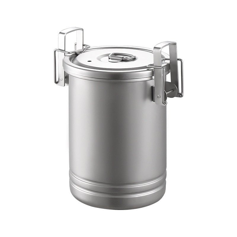 TitanFlame Camp Pot,304 Stainless Fortress,600g Ultralight 3 - Min Boil,Foldable,Backpacker's Kitchen - URANBATO