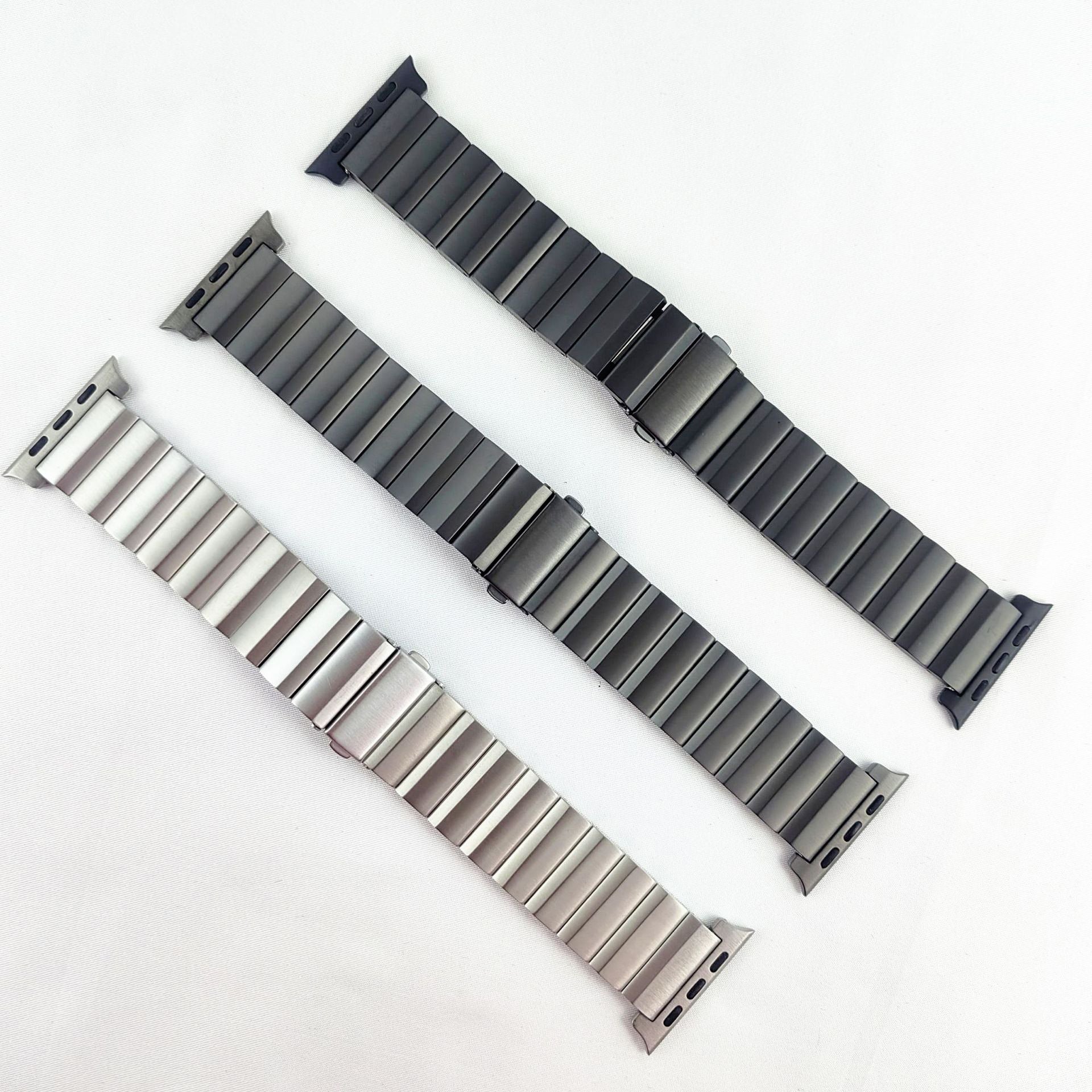 [Titanium Alloy Watch Band] Suitable for 49mm Apple Ultra Watch, smart watch stainless steel metal band, magnetic folding buckle - URANBATO
