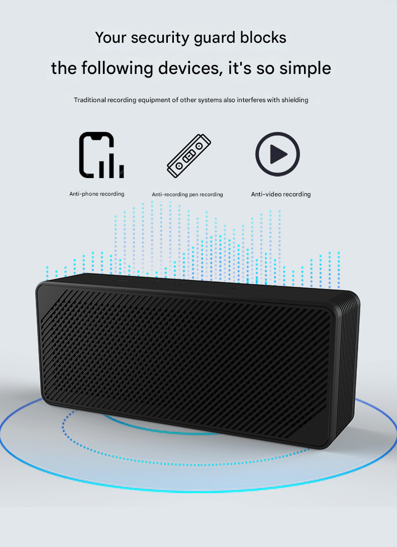 Tri - Shield Anti - Spy SystemMilitary Guard,195×81×48mm 270° Recording Block,Tri - Mode Activation,Intelligent Detection - URANBATO