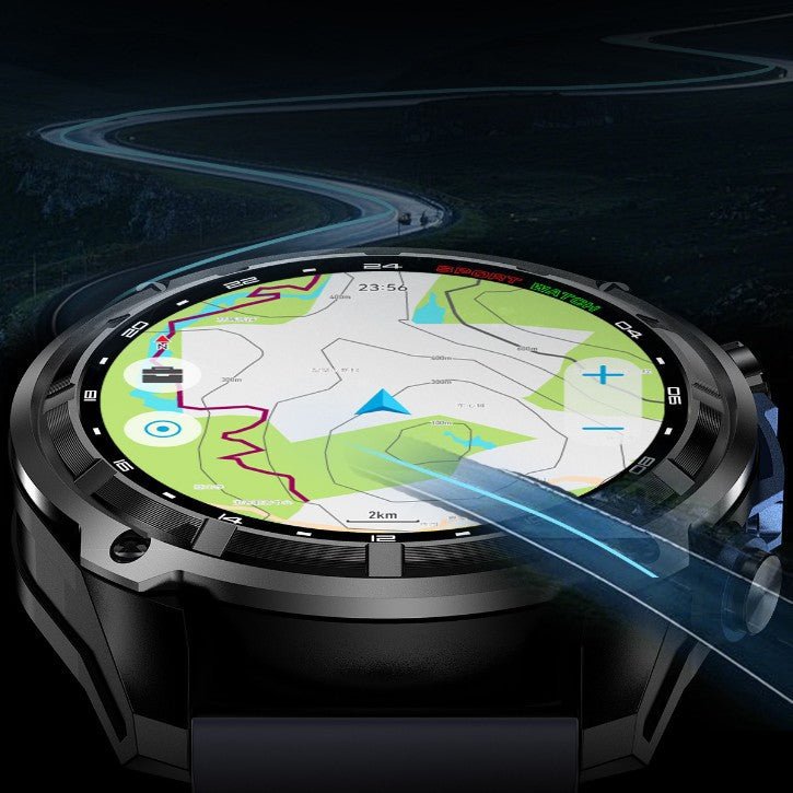 Ultra - long battery life outdoor sports watch, G1 smart watch GPS offline map album, heart rate monitoring blood oxygen detection sleep monitoring, compass voice assistant smart watch, USB data transfer - URANBATO