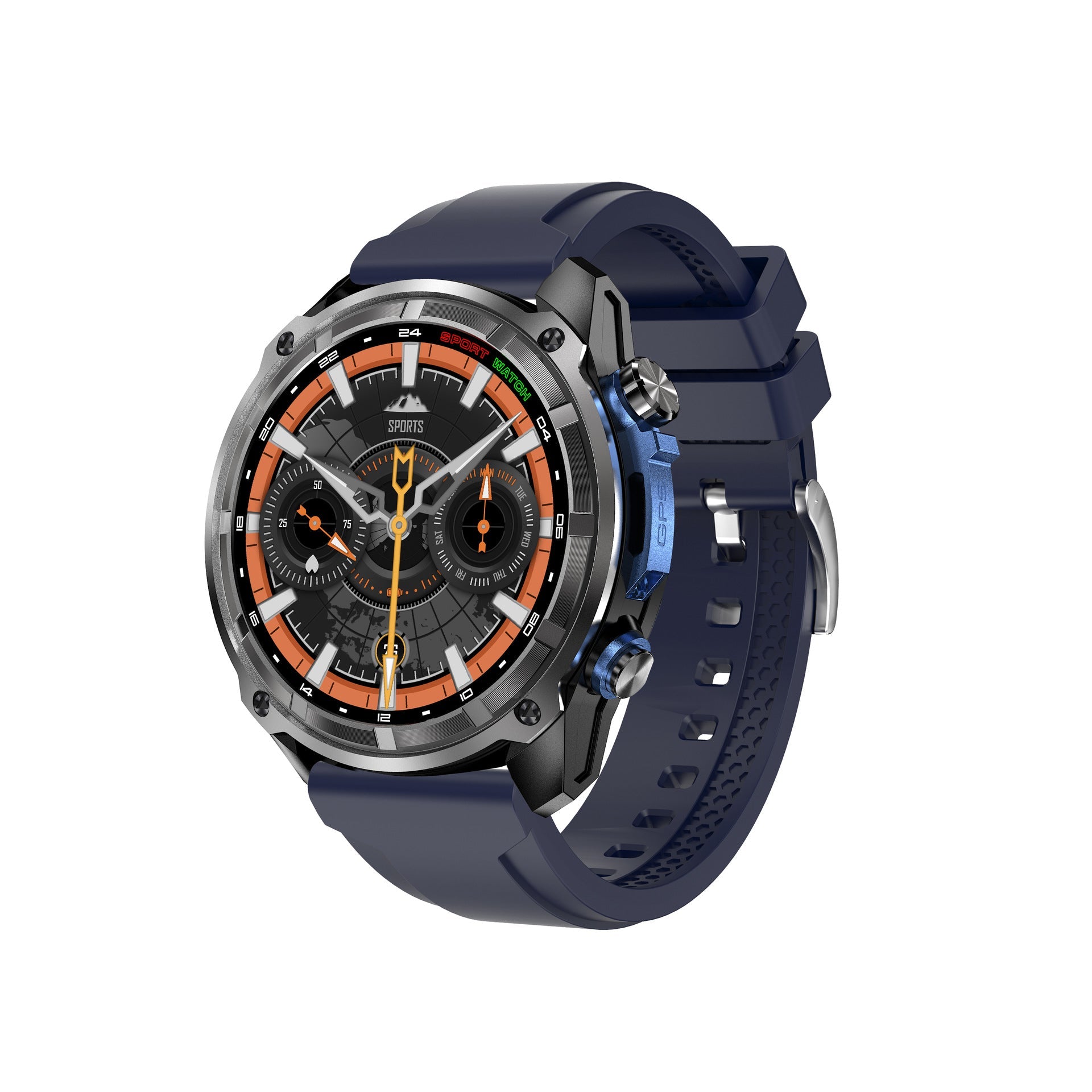 Ultra - long battery life outdoor sports watch, G1 smart watch GPS offline map album, heart rate monitoring blood oxygen detection sleep monitoring, compass voice assistant smart watch, USB data transfer - URANBATO