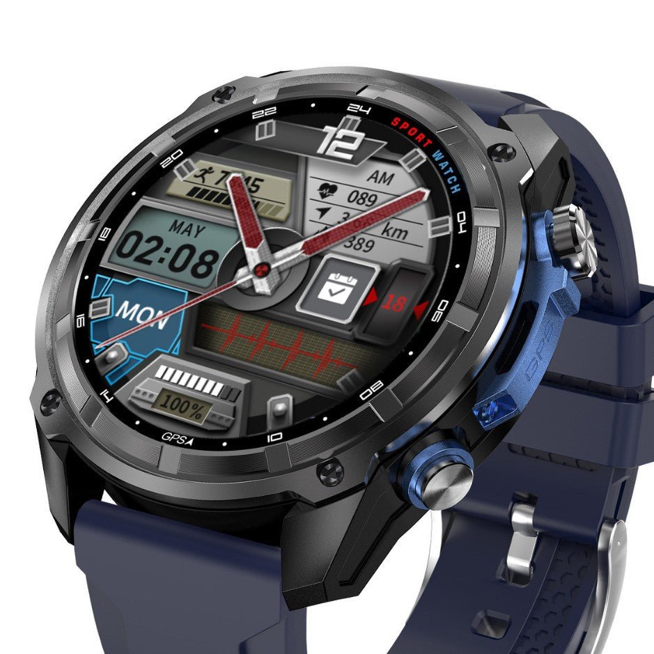 Ultra - long battery life outdoor sports watch, G1 smart watch GPS offline map album, heart rate monitoring blood oxygen detection sleep monitoring, compass voice assistant smart watch, USB data transfer - URANBATO