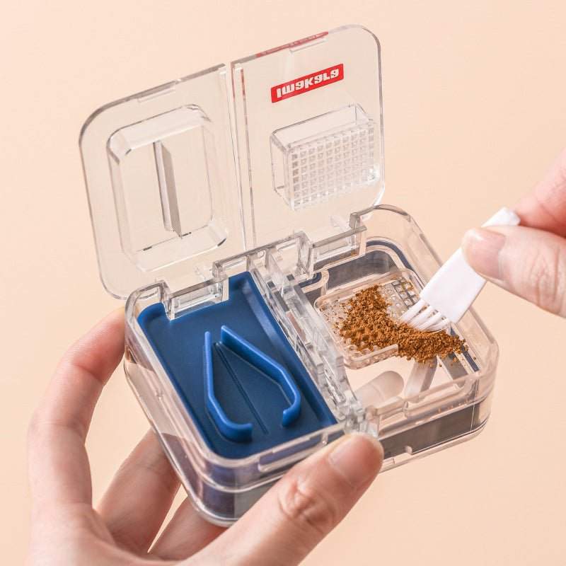 URANBATO Convenient medicine cutter and grinder compartment medicine box, moisture - proof sealed medicine box, medicine cutting + grinding + compartment medicine storage - URANBATO