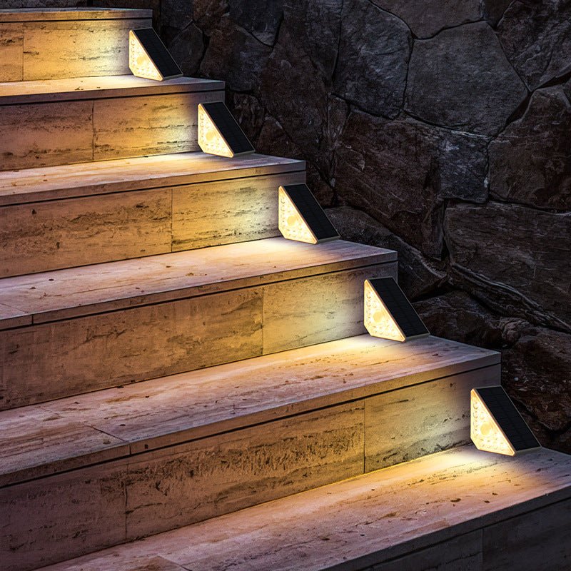 URANBATO Solar stair lights, step lighting, courtyard garden atmosphere balcony solar footlights, lawn solar buried lights - URANBATO
