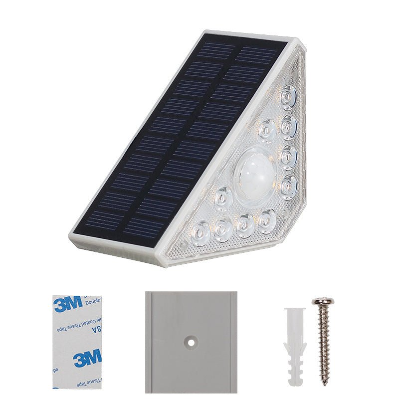 URANBATO Solar stair lights, step lighting, courtyard garden atmosphere balcony solar footlights, lawn solar buried lights - URANBATO