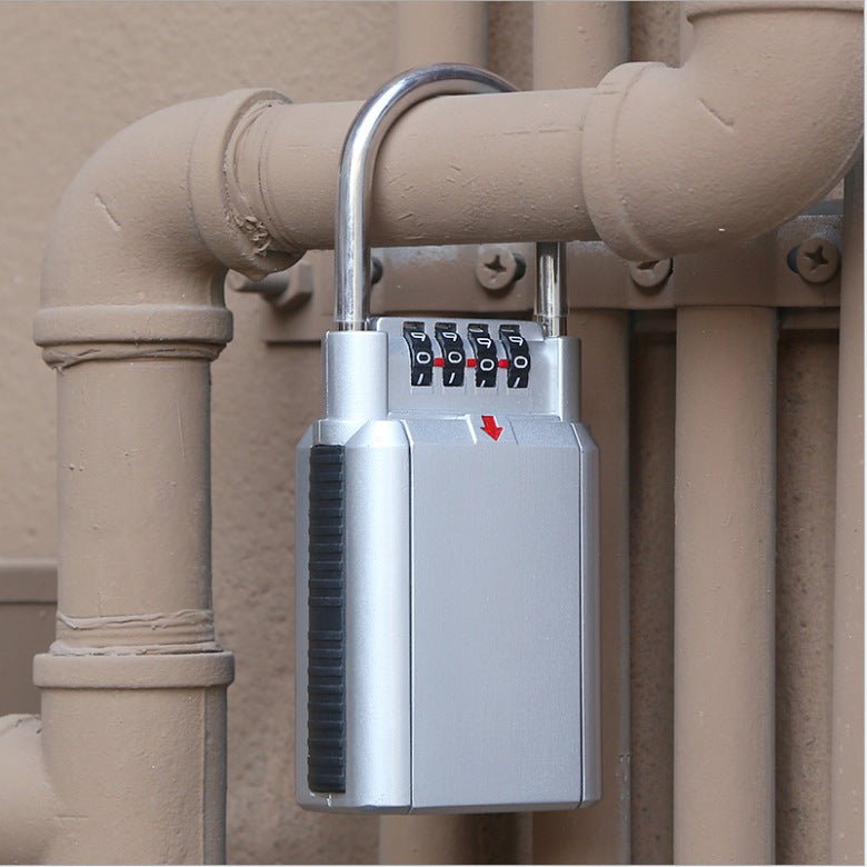 Wall - Mount Key Safe,Zinc Alloy Protective Case,40mm Wide Shackle,620g Durable Build,IP65 Waterproof - URANBATO