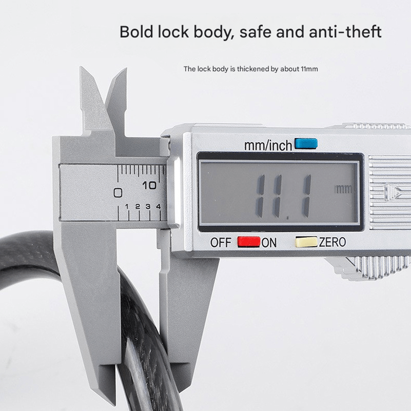 Zinc Alloy Cable Lock,120cm/150cm Lengths,6mm Cut - Proof Coil 100,000 Code Combinations,313g Lightweight - URANBATO